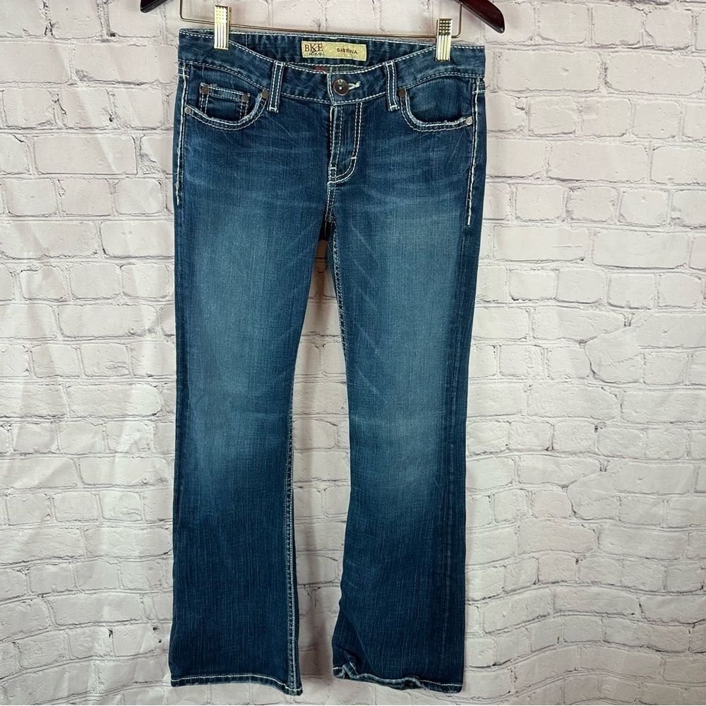 BKE denim sabrina Boot Cut Jeans low rise 28 boho western streetwear Y2K